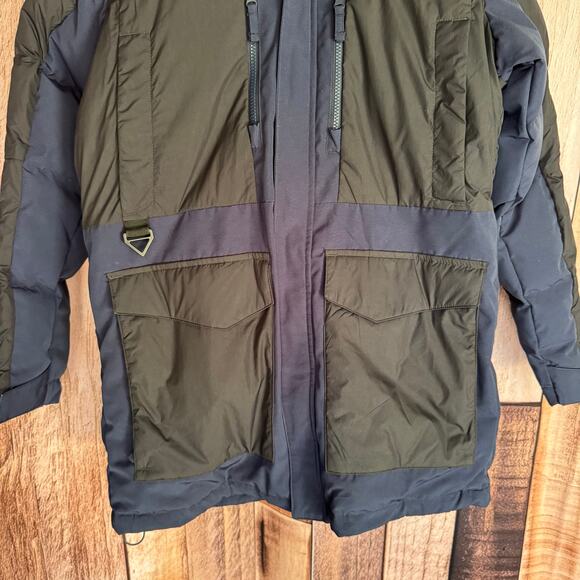 Columbia Jacket Marquam Peak Fusion Parka Small Navy Black Omni-Heat Ski Snow - Picture 4 of 8